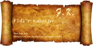 Flór Katalin névjegykártya