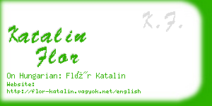 katalin flor business card